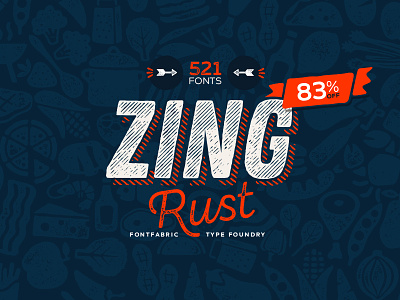 Zing Rust Bundle bundle font fontfabric free font new typeface zing zing rust