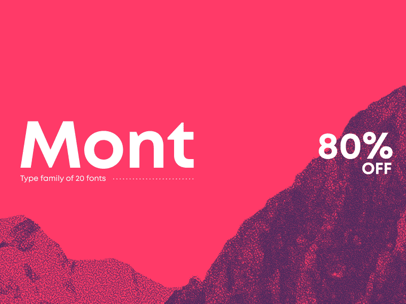 Mont is here! animation art creative font fontfabric mont motion type typeface typography