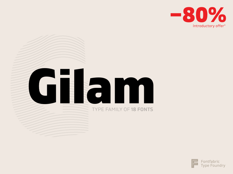 Gilam art creative font fontfabric gilam type typeface typography