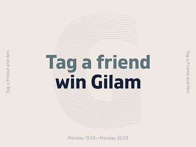 Tag a Friend and Win Gilam font fontfabric type typeface typography