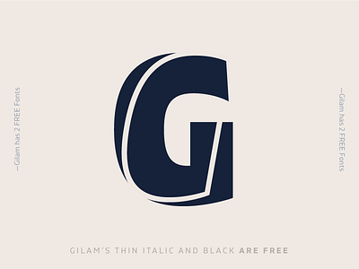 Gilam has 2 FREE Weights art creative font fontfabric free gilam type typeface typography
