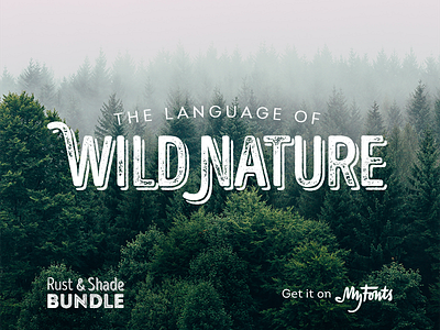 Rust & Shade Bundle - Wild Nature bundle discount font fontfabric letter lettering offer rust shade type typeface typography