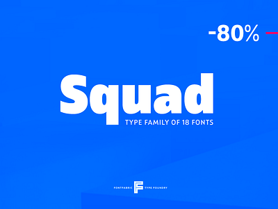 Squad™ font fontfabric letter lettering motion newfont release type typeface typography