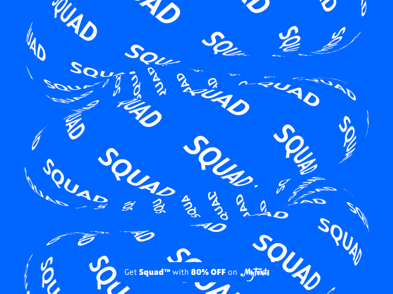 Squad aiming at the top font fontfabric letter lettering motion newfont release type typeface typography