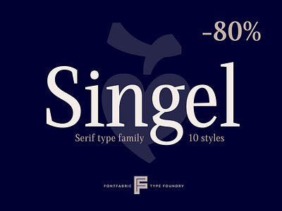 Singel™ design discount font fontfabric free letter lettering promo release serif type typeface typography