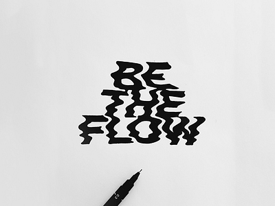 Be The Flow creative font fontfabric letter lettering type typeface typography