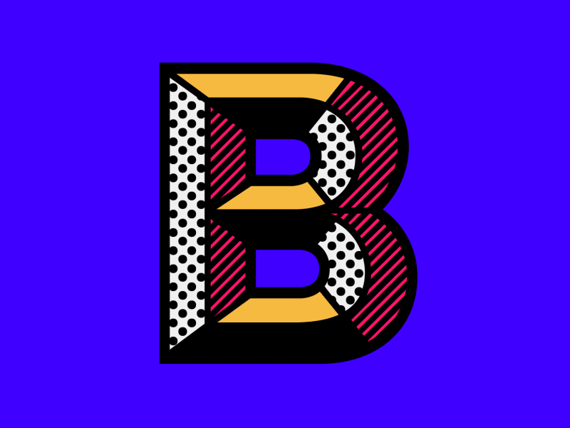 36 Days Of Type - B by Fontfabric on Dribbble
