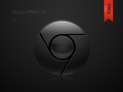 Chrome in black black browser chrome cool download edge free glossy google icon icons sharp