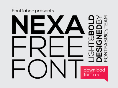 Nexa free font black download font free free font letters logo logotype magenta typeface