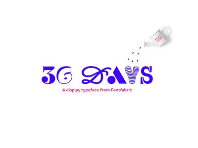 A special, one-off release - meet the 36 Days typeface! 36daysoftype creative design font fontfabric freefont illustration letter lettering type typeface typography