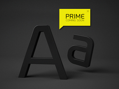 Prime™ 02 black bolt cool fat font fonts graphic image light lightning logo logotype poster prime promo typography vector
