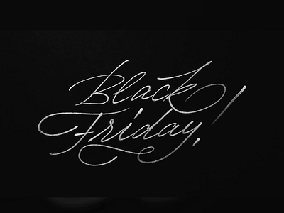 Black Friday by Fontfabric blackfriday calligraphy font fontfabric letter lettering promo type typeface typography