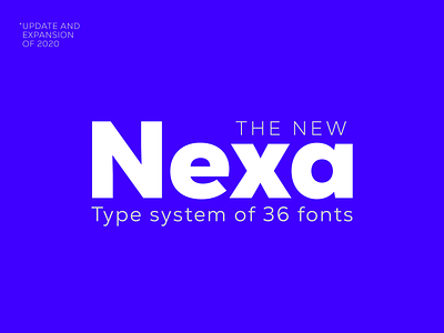 The New and Improved Nexa is Here! 💥 creative cyrillic design font fontfabric futurist illustration letter lettering newrelease nexa sansserif type typeface typography update upgrade
