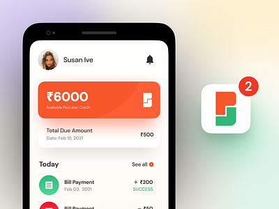 PayLater - Payment App Concept abishekshivan app branding design icon solutionchamps typography ui ux web