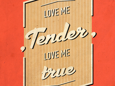 Illustration For Magazine Sketch elvis illustration love me tender poster presley typographic