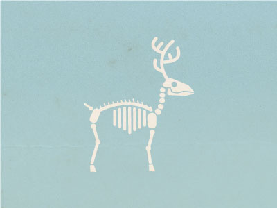 New Year's deer skeleton