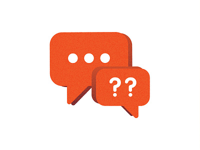 Dialogue icon dialogue icon orange question vector