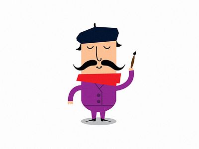 Artist artist character illustration illustrator paint poainting purple vector