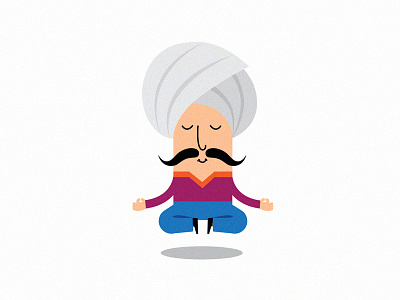 Hindu meditator characters hindu hindu meditator illustation vector