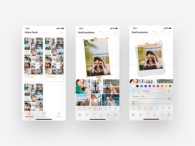 Insta Grid - App Concept app app design grid instagram ui