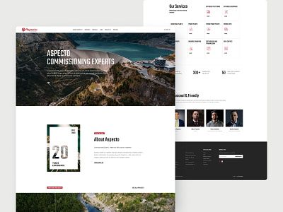 Commissioning Website Homepage agency clean design ui ux web design