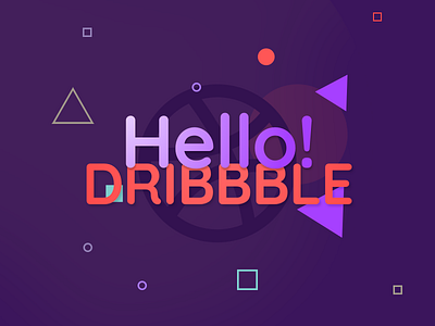 Hello Dribbble agency dribbble fun hello sajtic welcome