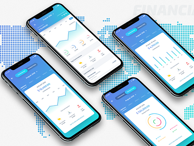 Finance Dashboard App banking blue dashboard finance ios iphonex latest mobile banking money stats