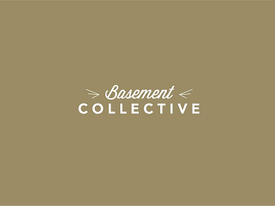 Basement Collective branding design illustration logo minimal type typography vector web