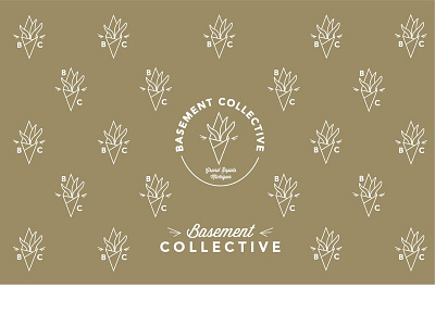 _Basement Collective _ branding design illustration logo typography web website