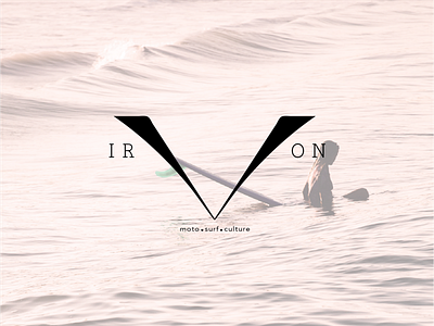 Iron V branding design identity illustration logo typography