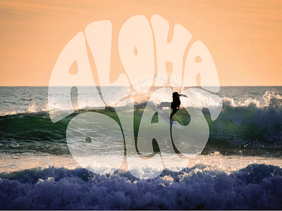 Aloha Olas branding design identity illustration logo typography