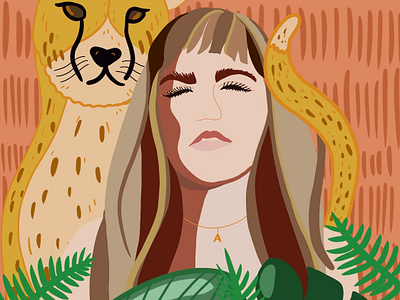 Let Her be Wild design digital illustration identity illustration