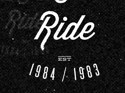 Ride blackwhite