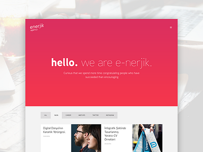 Enerjik Homepage design enerjik homepage interface ui user web