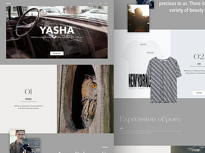 Yasha design one page web