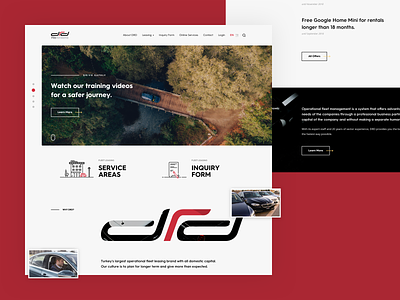 DRD Homepage design interface ui user web