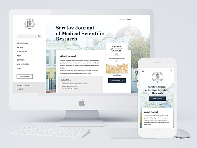 Journal of Medical Scientific Research journal medicine responsive design science ui ux webdesign