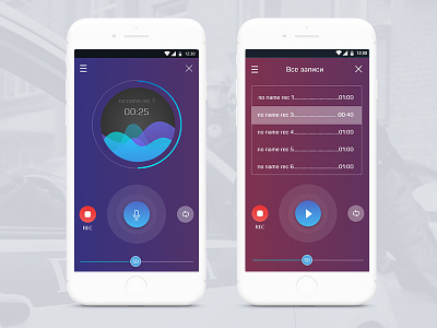 voice radio adobe xd app design interface design ui