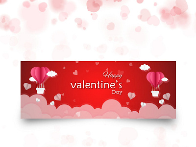 Valentine's FB cover design banner cover design fb cover illustration letterhead logo valentine web