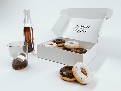 Doughnuts Render 3d bottle box cinema4d coke donuts doughnut glass octane render seizedixhuit