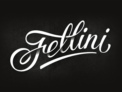 Fellini cafe black cafe calligraphy coffee design fellini lettering logo logotype typography