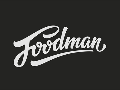 Foodman black design foodman lettering logo logotype tutov typography