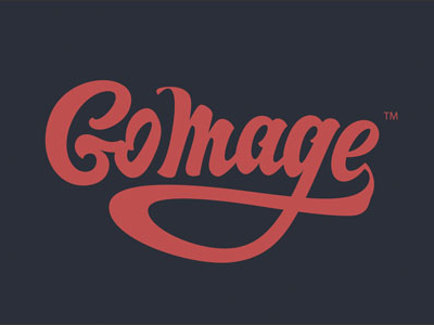 GoMage brand design gomage lettering logo logotype typography