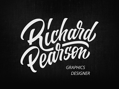 Richard Pearson hand writing lettering logo logotype sketch typography