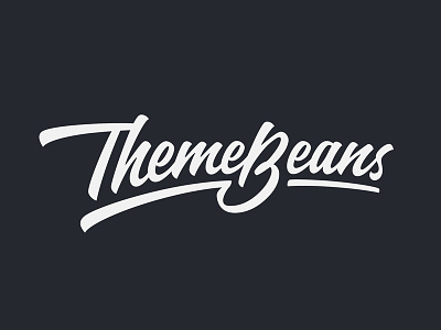 ThemeBeans brand calligraphy design hand writing lettering logo logotype theme