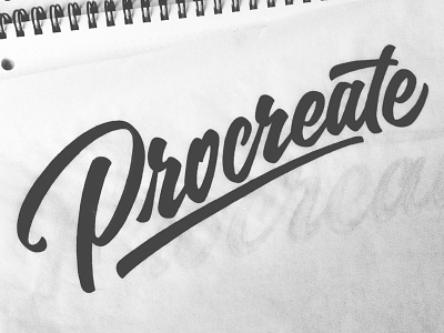 Procreate Sketch brand design hand writing lettering logo logotype pen theme typography