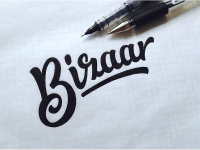 Bizaar Sketch brand lettering logo logotype typography