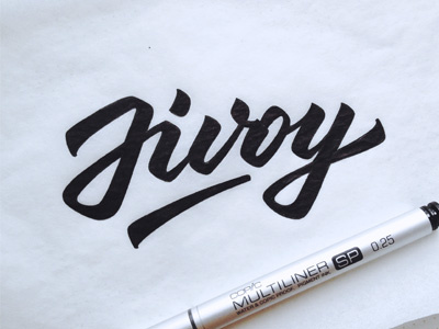 Jivoy(Live) calligraphy hand writing jivoy lettering logo logotype sketch tutov typography