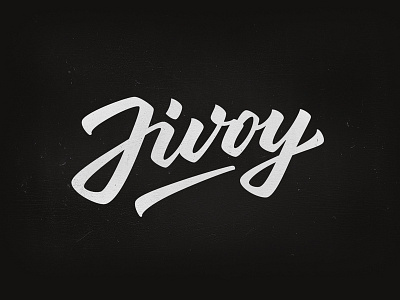 Jivoy(Live) black hand writing j jivoy lettering logo logotype tutov typography