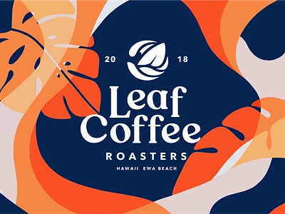 Leaf Coffee Branding brand identity branding branding design cafe coffee coffee shop graphic design identity illustration label logo logomark logomarks packaging pattern roastery